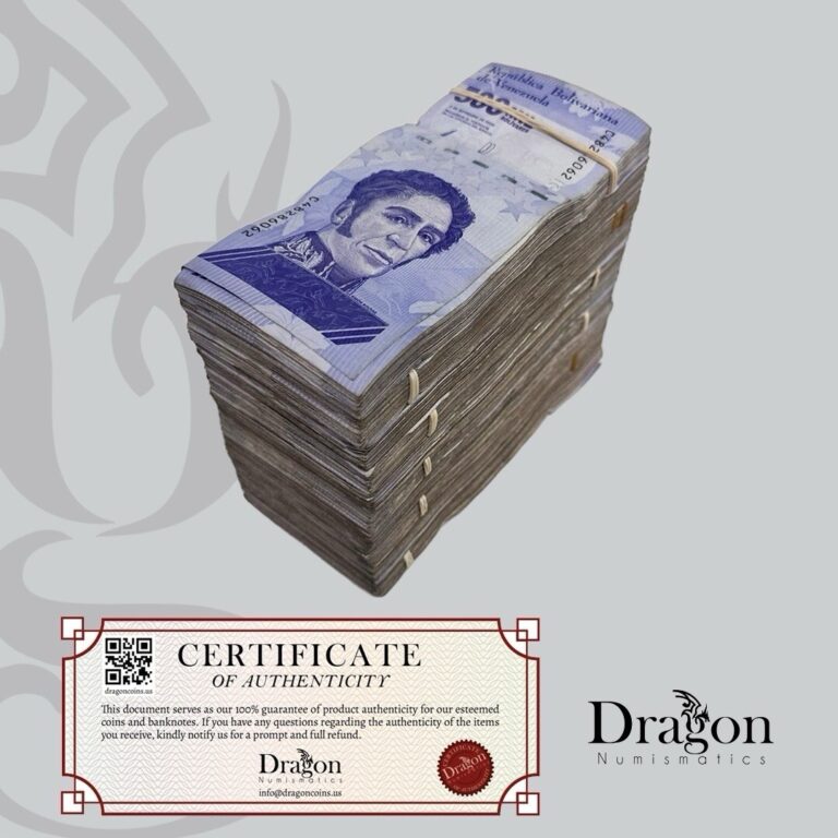 Read more about the article Venezuela 500 Mil Bolivar Soberano 2020 CIRCULATED X 1000 PCS COA USA SELLER