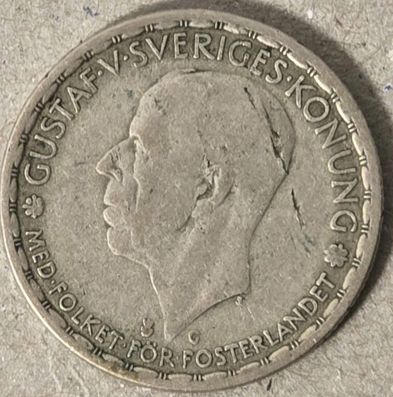 Read more about the article Sweden 1942-G 1 Krona Silver Coin