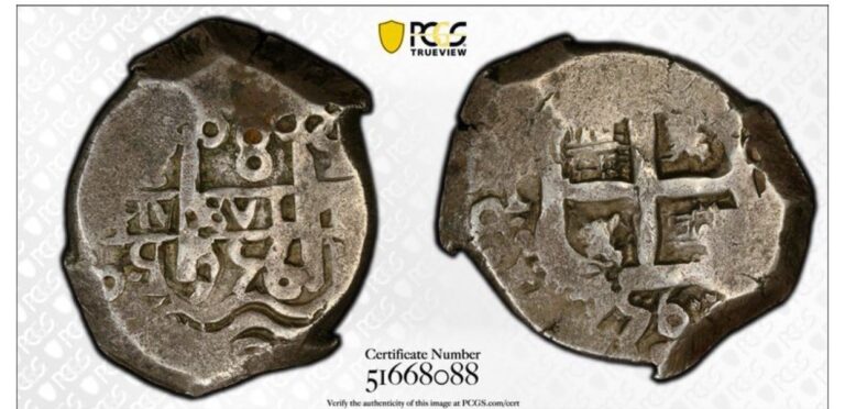 Read more about the article 💥💥1756 P q BOLIVIA 8 REALES PCGS VF35⭐ SILVER COIN