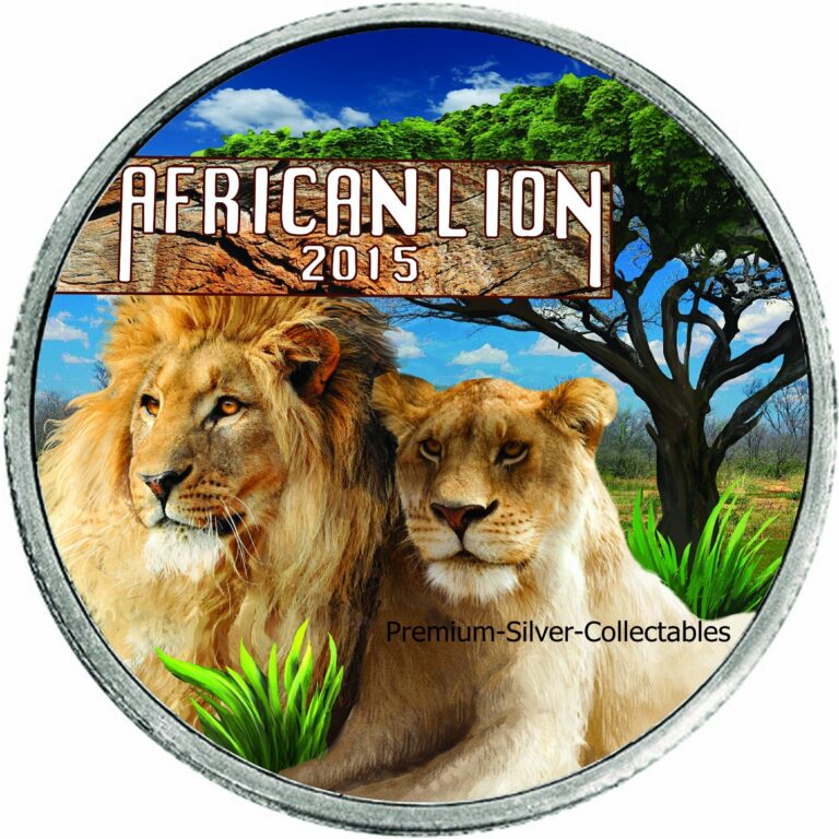 Read more about the article 2015 Burundi Lion 1 Ounce Pure .999 Silver Colorized Coin!