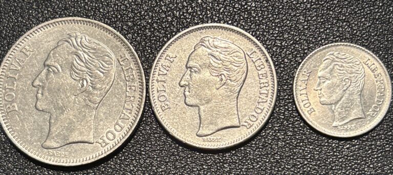 Read more about the article Lot of 3 Venezuela Coins .25  1 And 2 Bolivares
