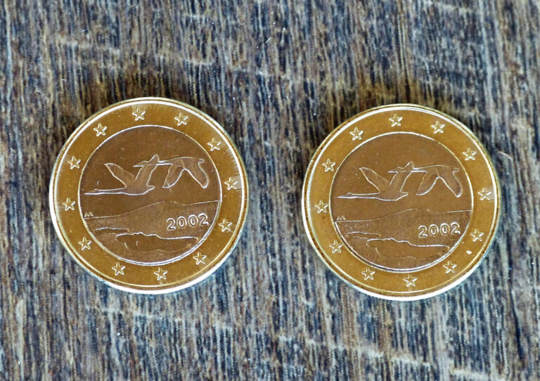 Read more about the article Two 2002 Finland 1 Euro Flying Swans coins  BU Brilliant Uncirculated