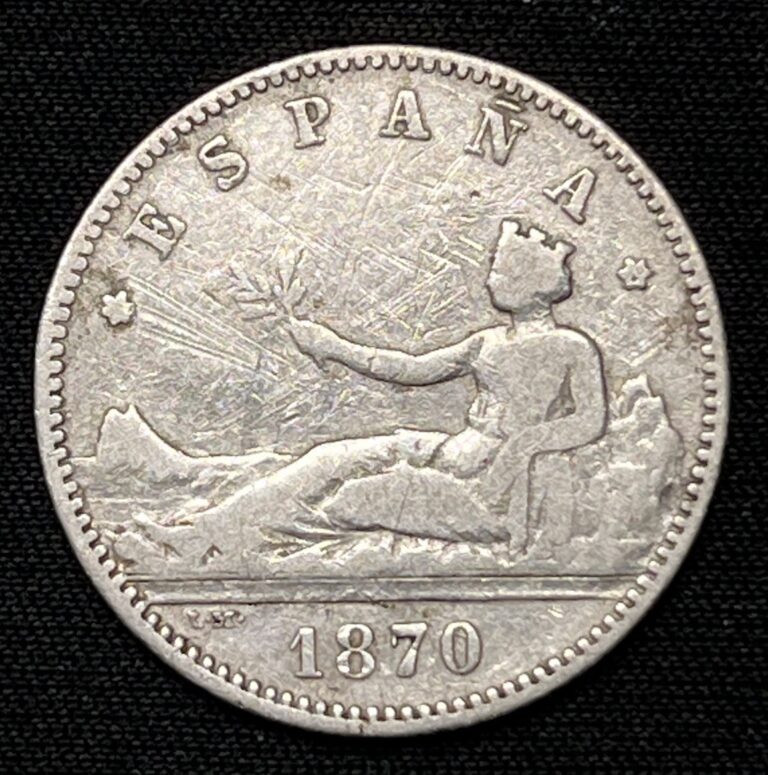 Read more about the article Coin Spain (Kingdom) 1 Peseta 1870 KM653  silver