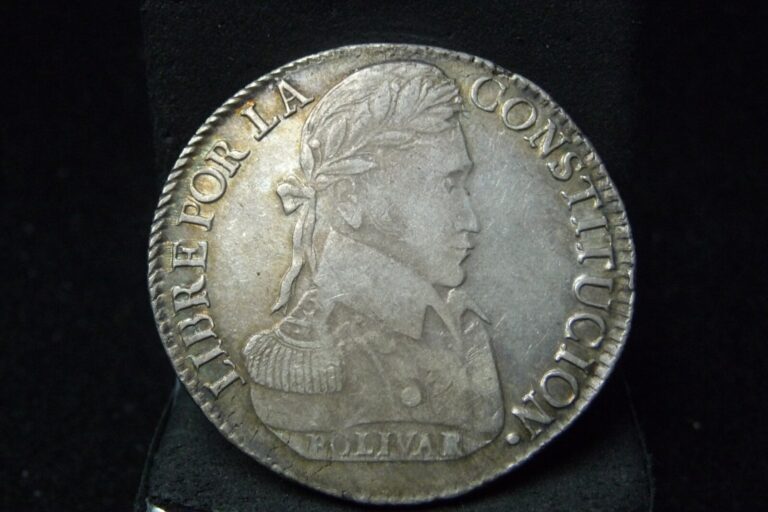 Read more about the article Bolivia 1840  PTS LR 8 Soles Silver XF  a few hairline scratches