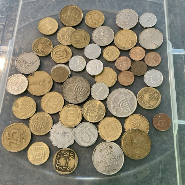 Read more about the article Lot of coins from Israel. All different Types.Lotid40