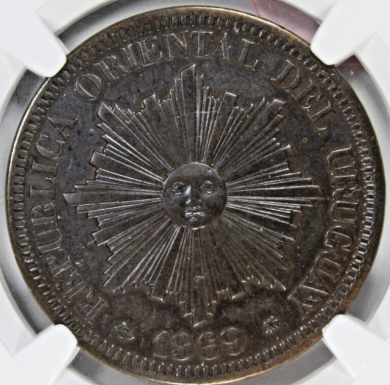 Read more about the article 1869-A Uruguay 4 Centesimos Almost Uncirculated Details KM-13 Free Shipping