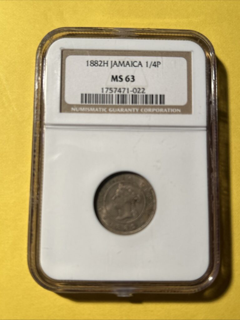 Read more about the article 1882-H Jamaica NGC MS63