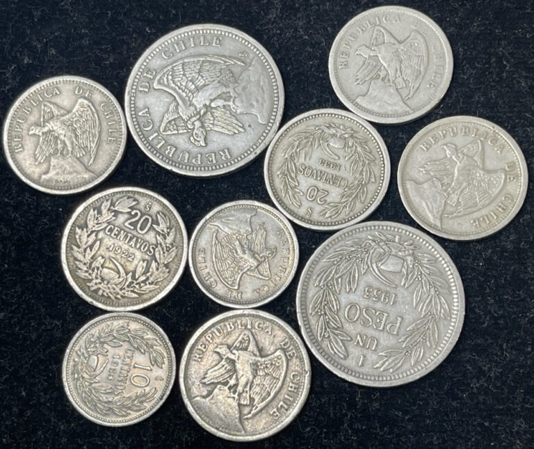 Read more about the article Assorted Early Chile 10 Coins lot High Value