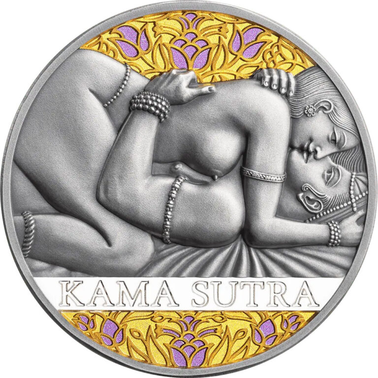 Read more about the article 2026 Cameroon Moments of Love Kama Sutra III 1 oz Silver Antiqued Coin