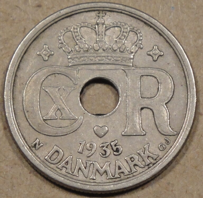 Read more about the article Denmark 1935 25 Ore Nice Better Date Better Grade Coin