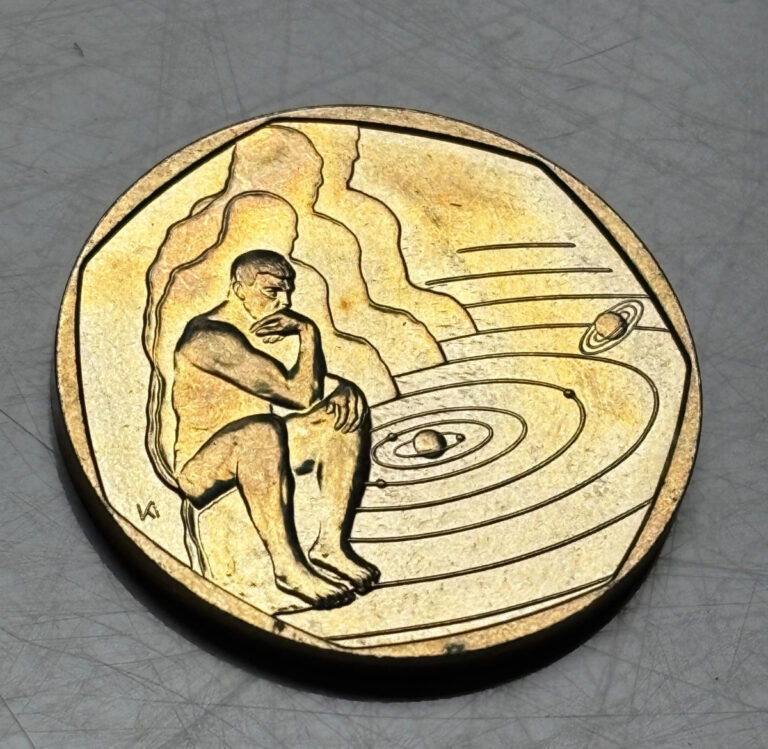 Read more about the article Hungary 1999 2000 200 Forint Lucky Coin As Featured in Lucky Coins Book THINKER