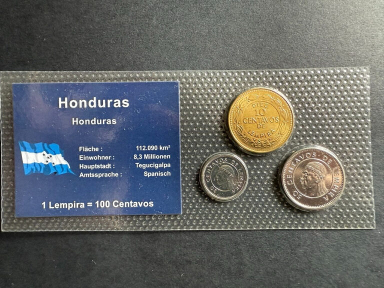 Read more about the article Honduras Coin Set (Mixed Years) in Uncirculated (UNC) Condition (3 coins)