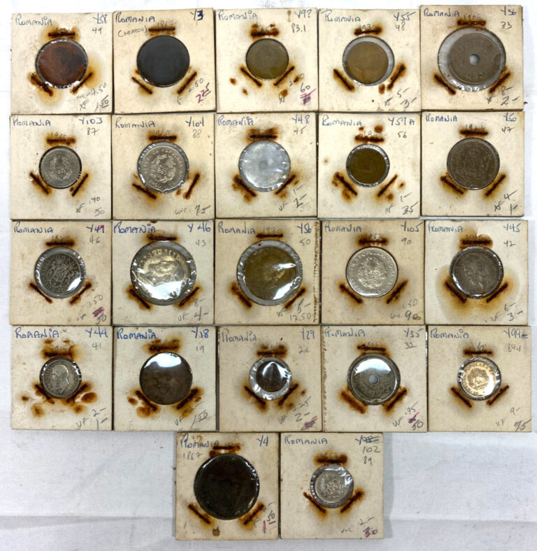 Read more about the article Romania Coin Collection Lot Kingdom and Communist Era 1867–1960s 25+ Coins