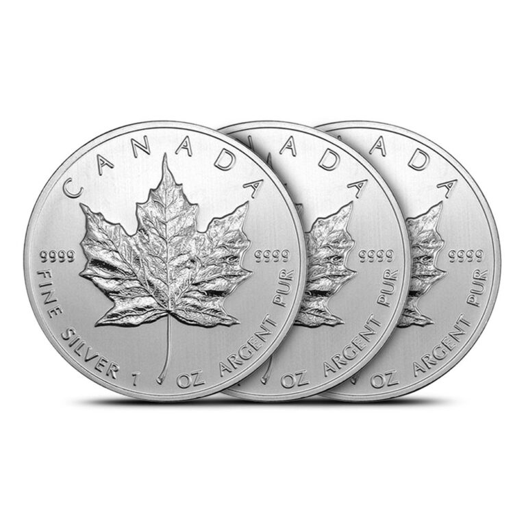 Read more about the article 1 oz Canadian Silver Maple Leaf Coin (Random Year)