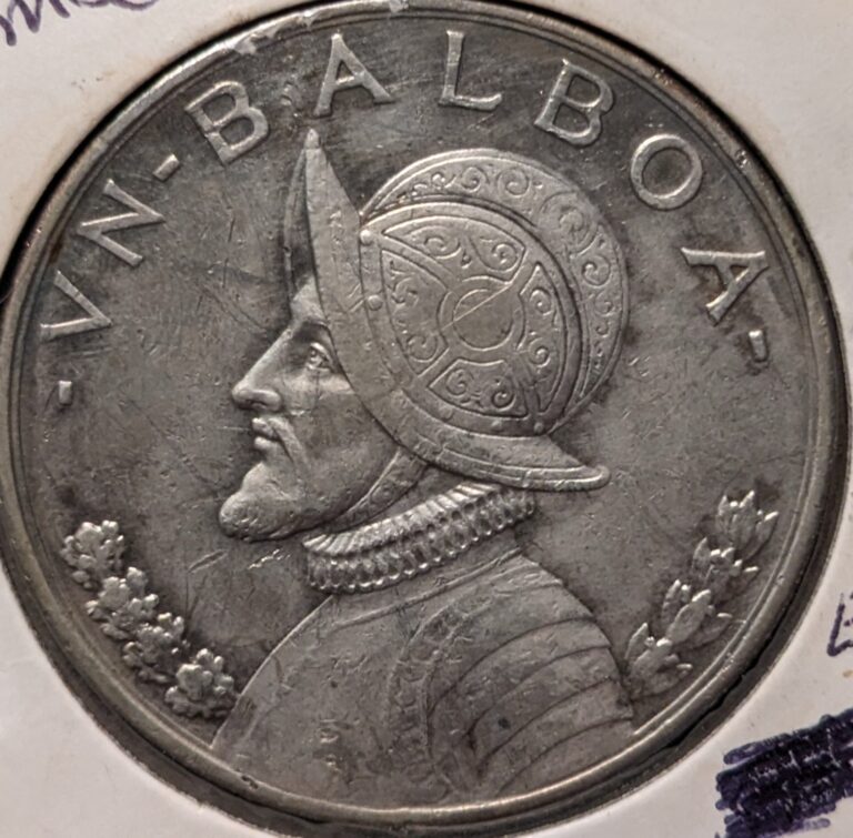 Read more about the article 1931 Panama 1 Balboa Coin .900 silver.  0.7734 Troy Oz Silver