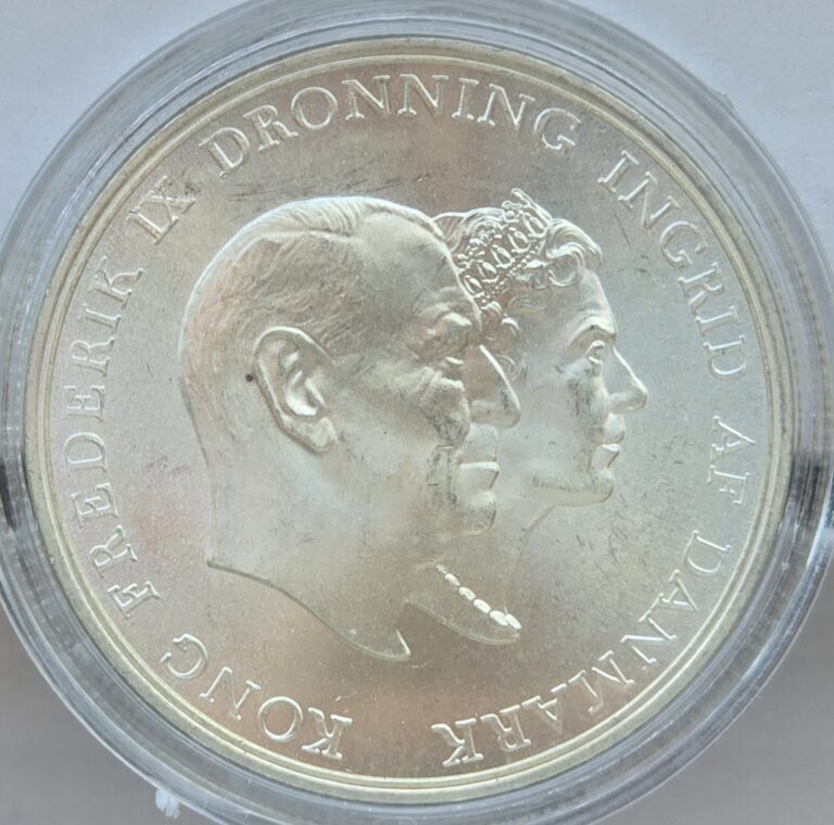 Read more about the article Uncirculated Denmark 1960(h) C; S 5 Kroner Silver Coin