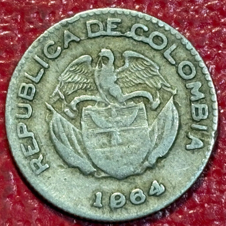 Read more about the article VERY NICE  1964 COLOMBIA 10 CENTAVOS COIN-JAN296