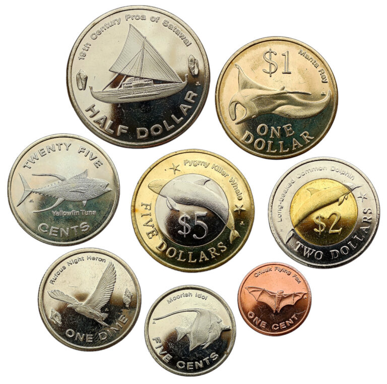 Read more about the article MICRONESIA SET OF 8 COINS 1 CENT – 5 DOLLARS 2014 ANIMALS BIMETALLIC UNC