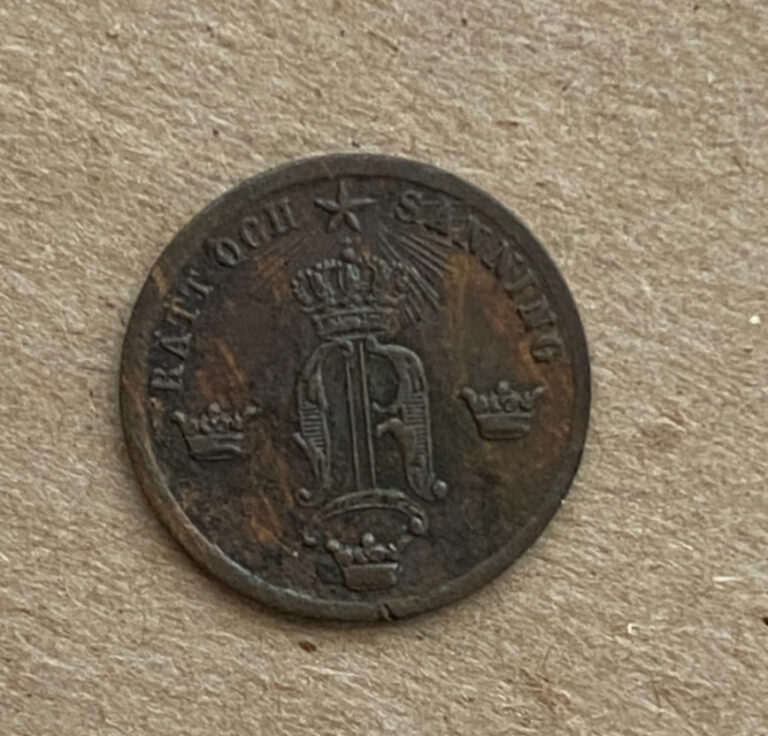 Read more about the article Sweden  1/2 Ore  1857  KM#686