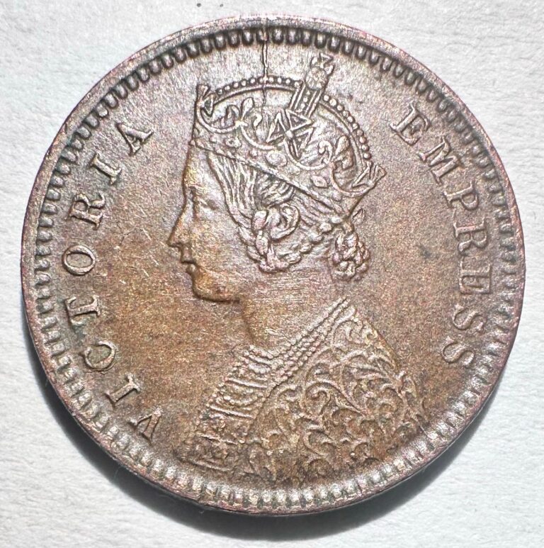 Read more about the article 1901 British India 1/12 Anna  Victoria AU Nice!
