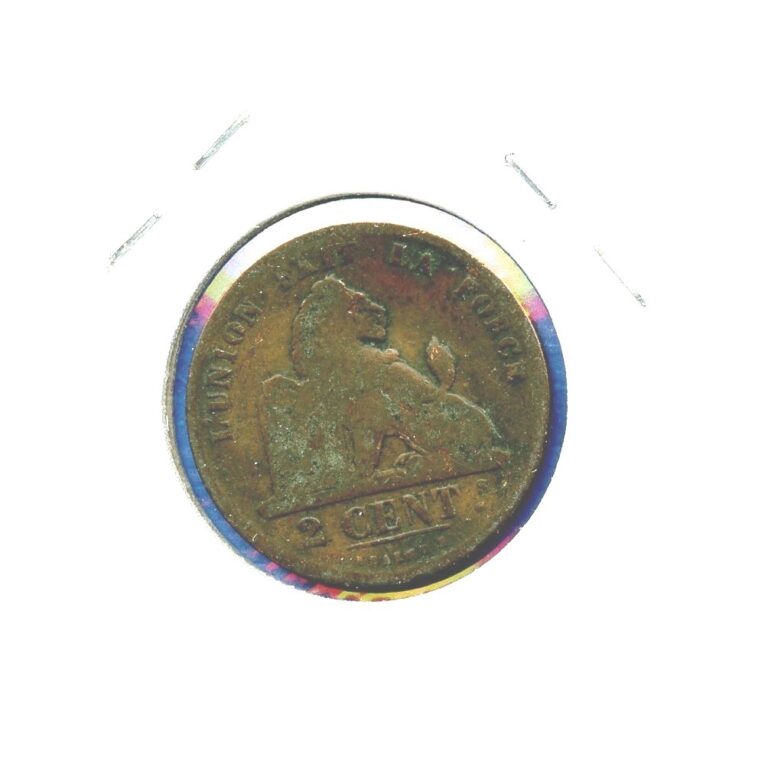 Read more about the article 1836 Belgium 2c Cent Centesimi Belgium Copper Lion Coin