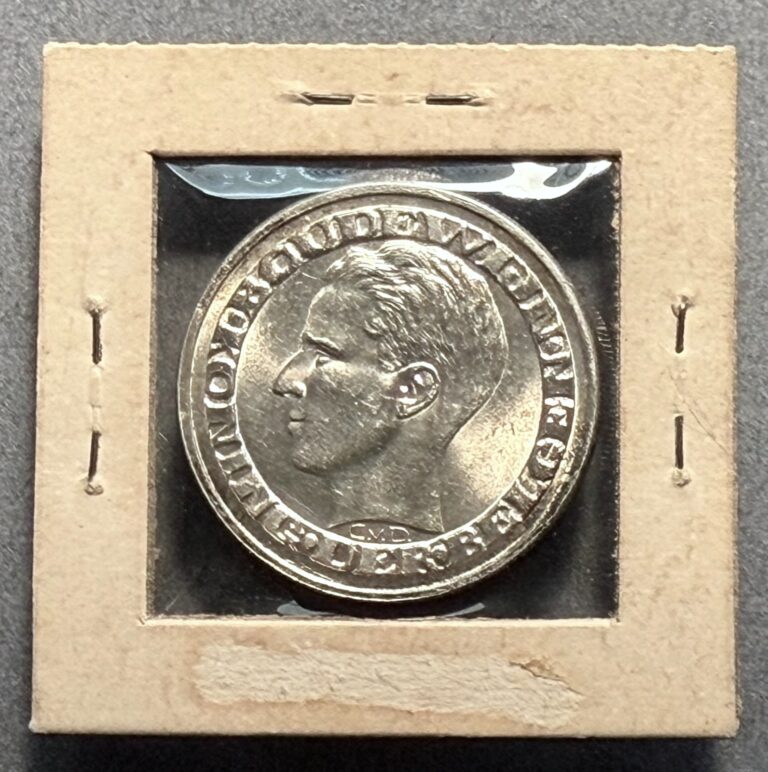 Read more about the article Belgium 50 Francs silver coin 1958  KM #151.1  0.835 fine  only 382K minted  BU