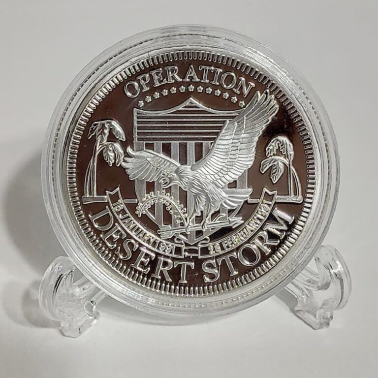Read more about the article 1990-1991 Operation Desert Storm Veteran Kuwait War Commemorative Challenge Coin