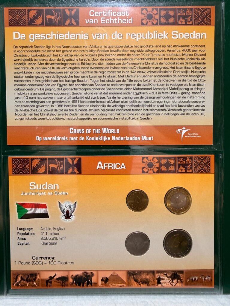 Read more about the article Littleton World Coin Set – Sudan 4 coins with card