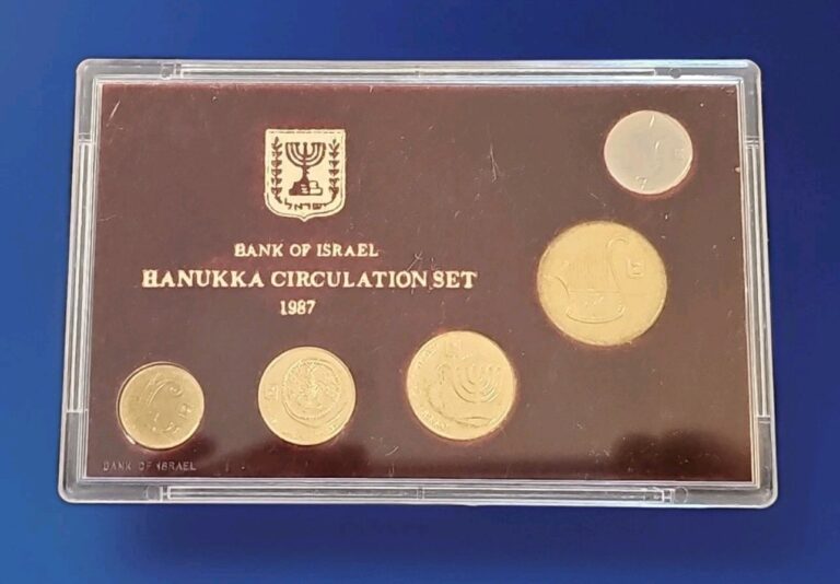 Read more about the article 🎁 Bank of Israel 1987 Hanukka Circulation Coin Set – Minted History! 🇮🇱✨