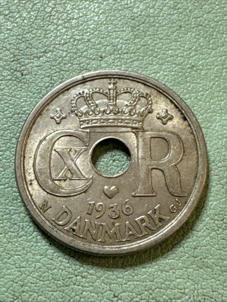 Read more about the article 1936  Denmark 25 Ore Coin  (KM.#823) High Grade